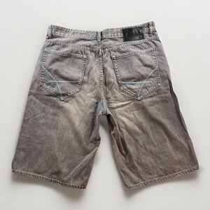 Vintage Ecko Unltd Jean Shorts Mens 34 Gray Denim Baggy Fit Skater Hip Hop y2k